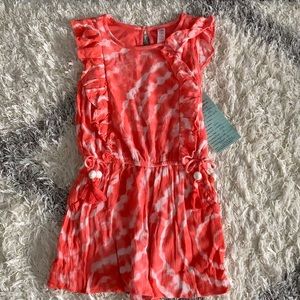 Coral Tie Dye Jumpsuit